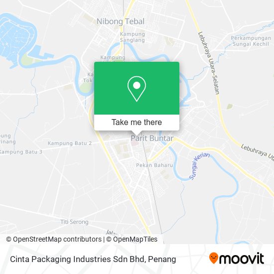 Cinta Packaging Industries Sdn Bhd map