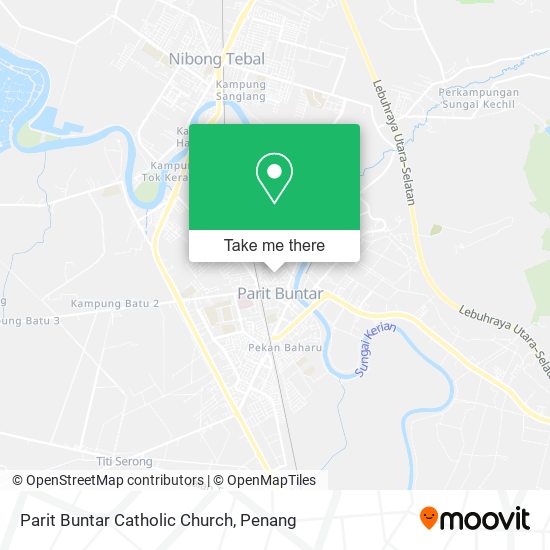 Parit Buntar Catholic Church map