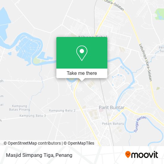 Masjid Simpang Tiga map