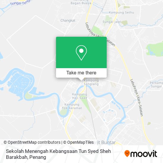 Sekolah Menengah Kebangsaan Tun Syed Sheh Barakbah map