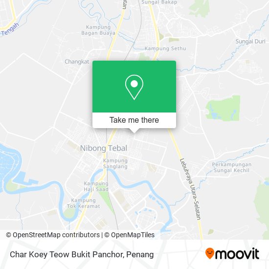 Peta Char Koey Teow Bukit Panchor