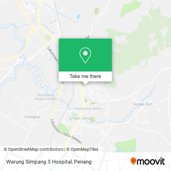 Peta Warung Simpang 3 Hospital