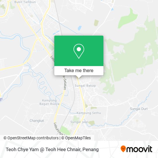 Teoh Chye Yam @ Teoh Hee Chnair map