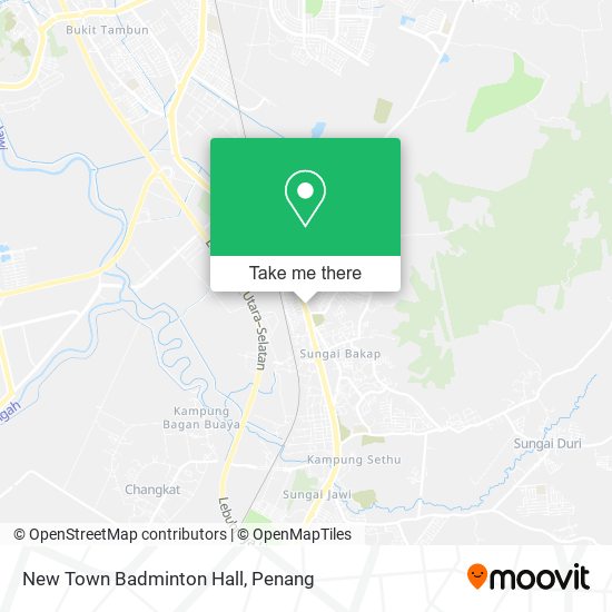 New Town Badminton Hall map