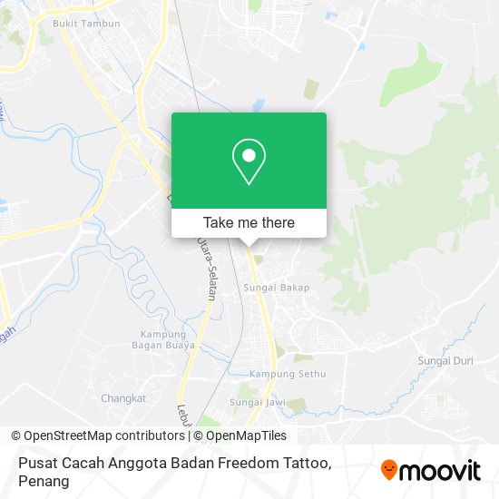 Pusat Cacah Anggota Badan Freedom Tattoo map