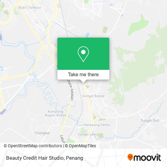 Beauty Credit Hair Studio map