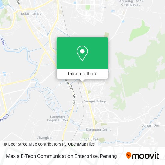 Maxis E-Tech Communication Enterprise map