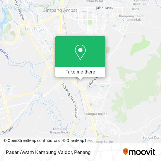 Peta Pasar Awam Kampung Valdor