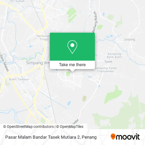 Pasar Malam Bandar Tasek Mutiara 2 map