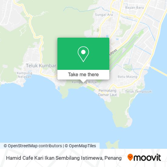 Peta Hamid Cafe Kari Ikan Sembilang Istimewa