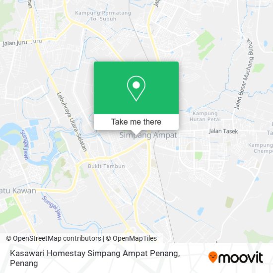 Peta Kasawari Homestay Simpang Ampat Penang