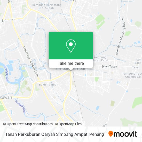 Tanah Perkuburan Qaryah Simpang Ampat map