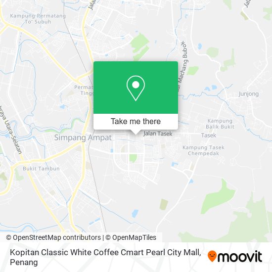 Kopitan Classic White Coffee Cmart Pearl City Mall map