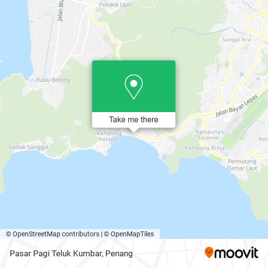 Peta Pasar Pagi Teluk Kumbar