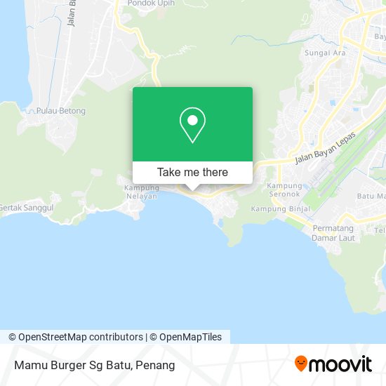 Mamu Burger Sg Batu map