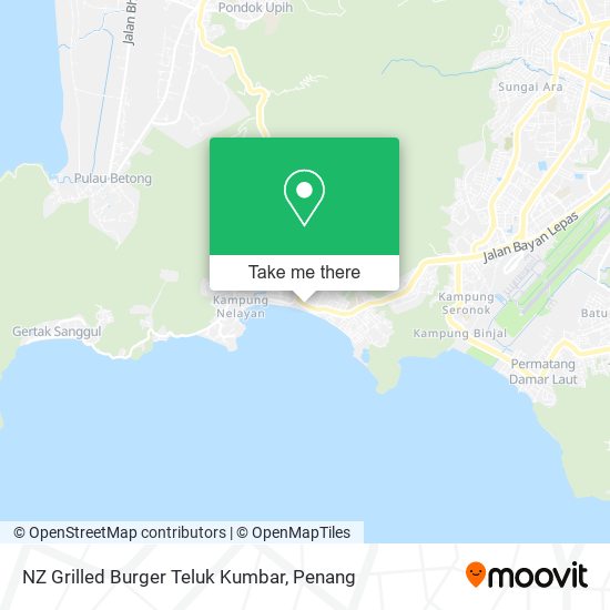 Peta NZ Grilled Burger Teluk Kumbar