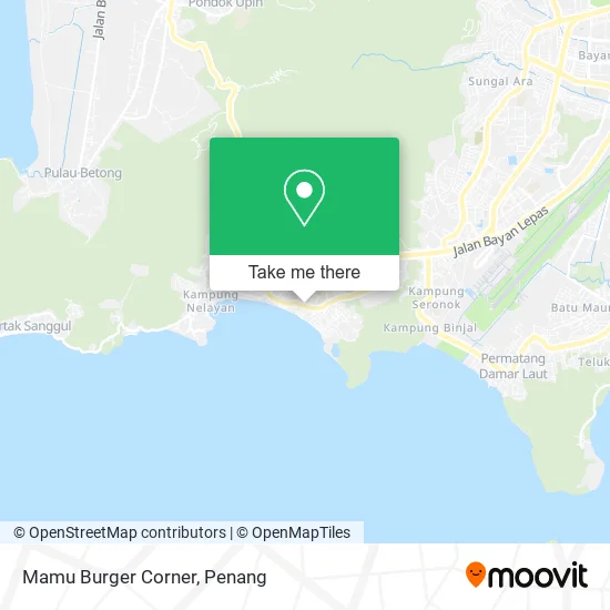 Mamu Burger Corner map
