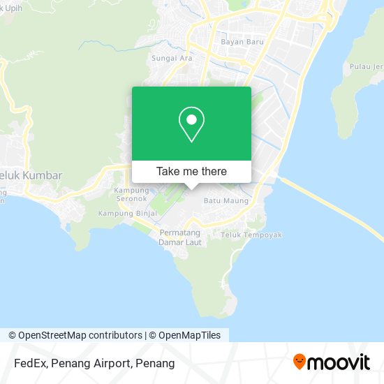 FedEx, Penang Airport map