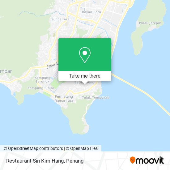 Peta Restaurant Sin Kim Hang
