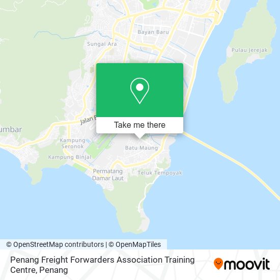 Penang Freight Forwarders Association Training Centre map