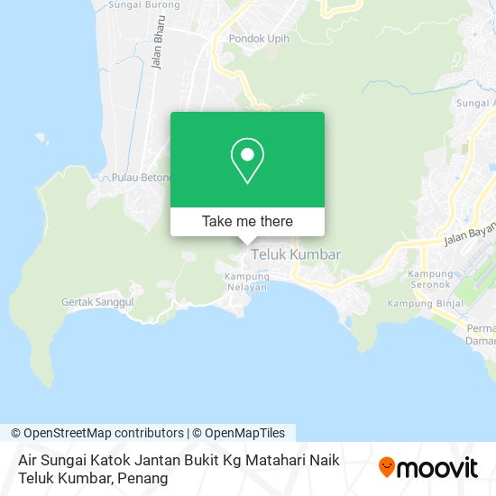 Air Sungai Katok Jantan Bukit Kg Matahari Naik Teluk Kumbar map