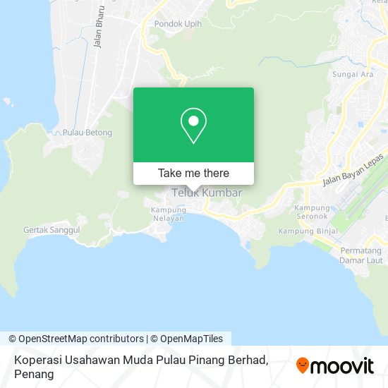 Peta Koperasi Usahawan Muda Pulau Pinang Berhad