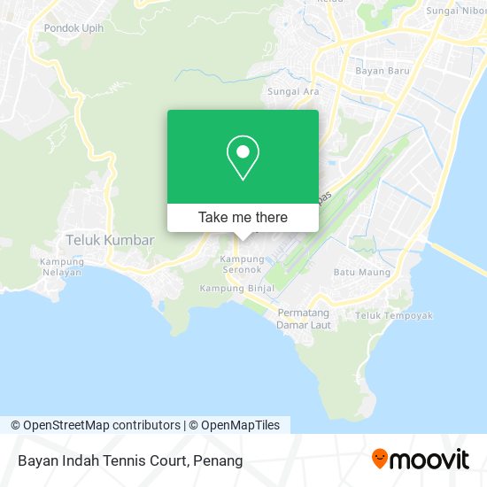 Peta Bayan Indah Tennis Court