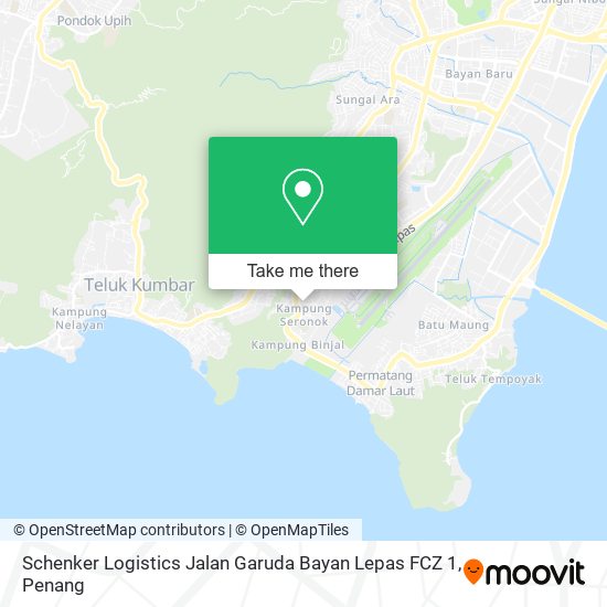 Peta Schenker Logistics Jalan Garuda Bayan Lepas FCZ 1