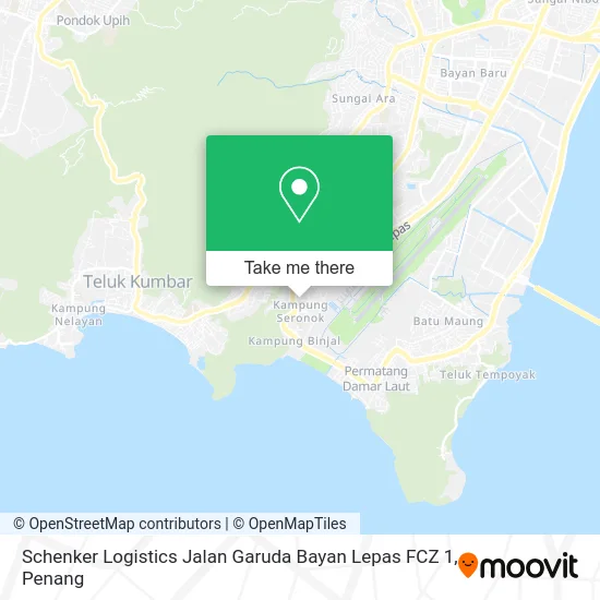 Schenker Logistics Jalan Garuda Bayan Lepas FCZ 1 map