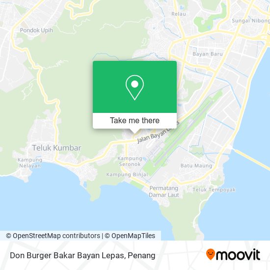 Peta Don Burger Bakar Bayan Lepas