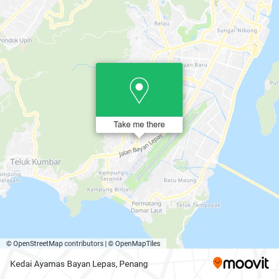 Peta Kedai Ayamas Bayan Lepas