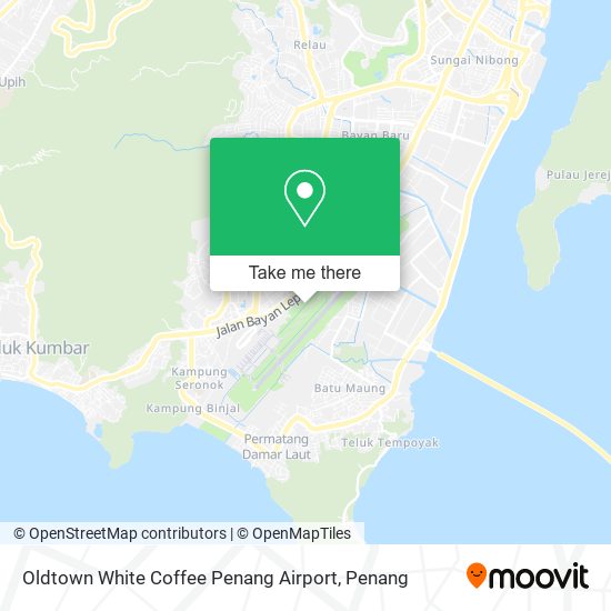 Peta Oldtown White Coffee Penang Airport