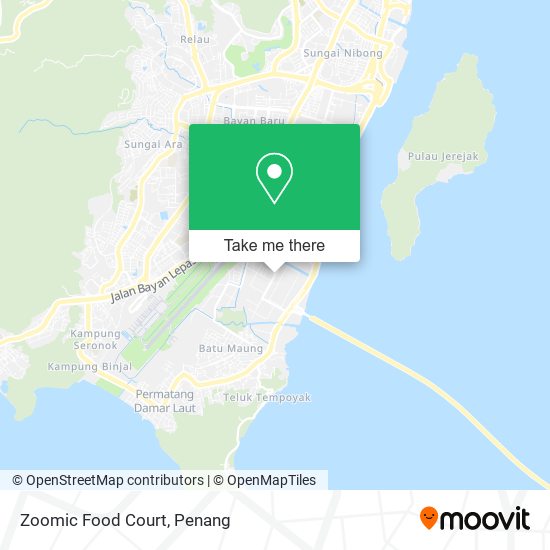 Zoomic Food Court map
