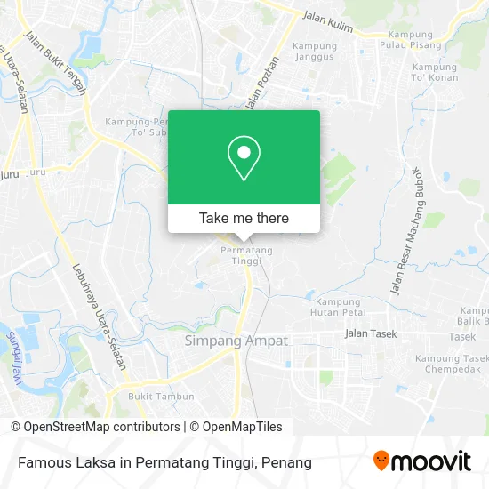 Famous Laksa in Permatang Tinggi map