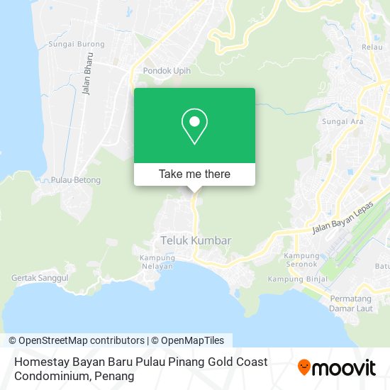 Peta Homestay Bayan Baru Pulau Pinang Gold Coast Condominium
