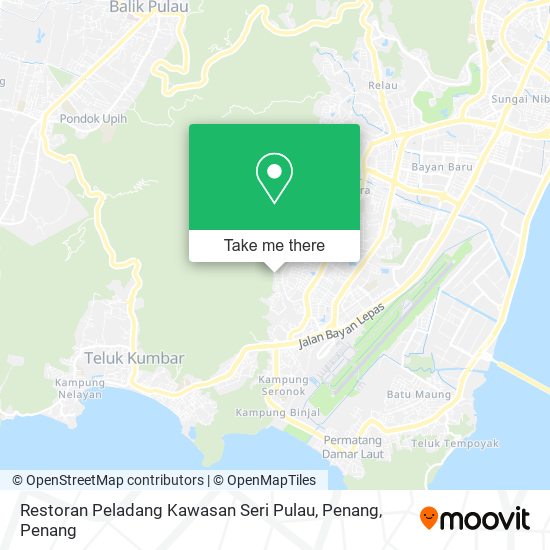 Peta Restoran Peladang Kawasan Seri Pulau, Penang