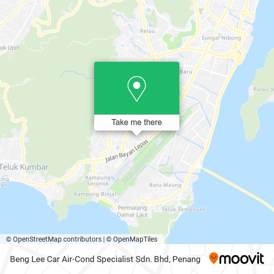 Peta Beng Lee Car Air-Cond Specialist Sdn. Bhd