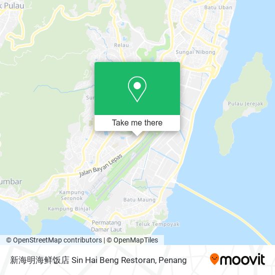 新海明海鲜饭店 Sin Hai Beng Restoran map