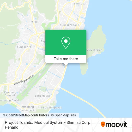 Project Toshiba Medical System - Shimizu Corp map