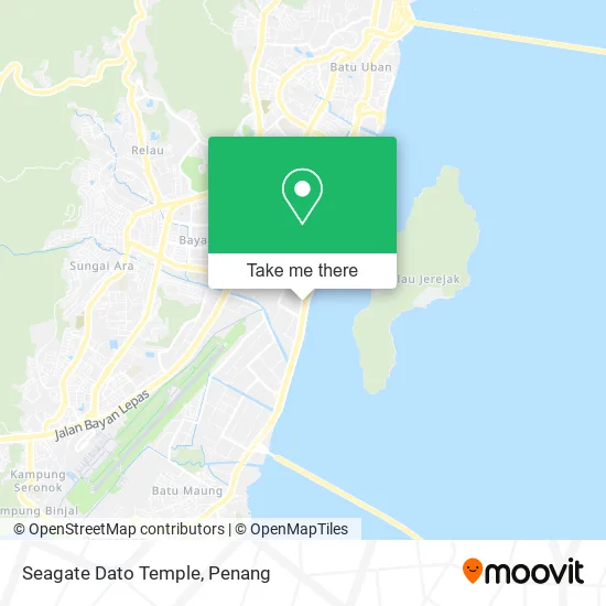 Seagate Dato Temple map