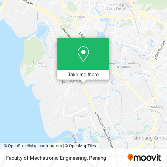 Faculty of Mechatronic Engineering map