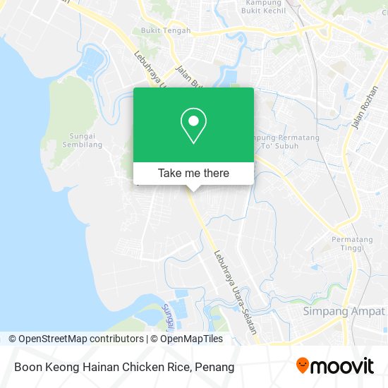 Peta Boon Keong Hainan Chicken Rice