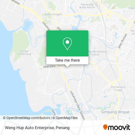 Peta Weng Hup Auto Enterprise