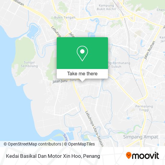 Kedai Basikal Dan Motor Xin Hoo map