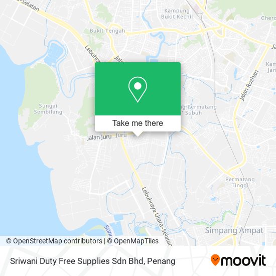 Peta Sriwani Duty Free Supplies Sdn Bhd