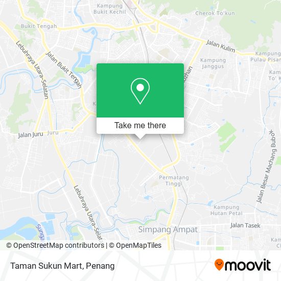 Peta Taman Sukun Mart