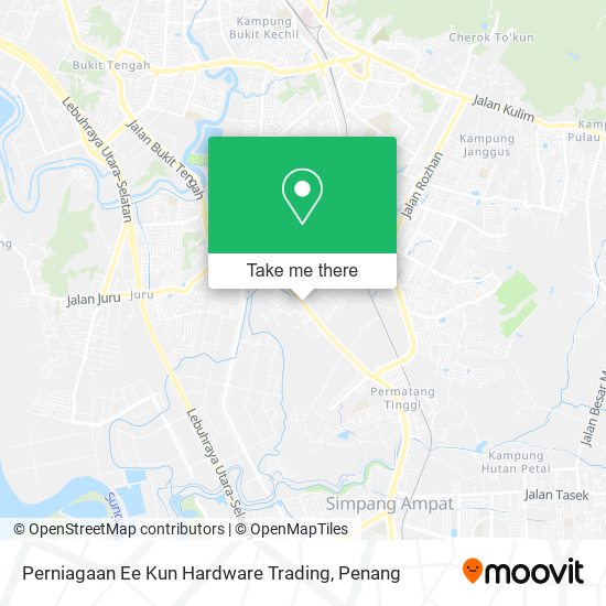 Peta Perniagaan Ee Kun Hardware Trading