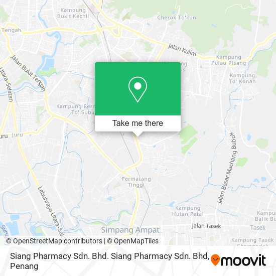 Peta Siang Pharmacy Sdn. Bhd. Siang Pharmacy Sdn. Bhd