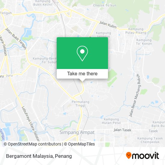 Peta Bergamont Malaysia