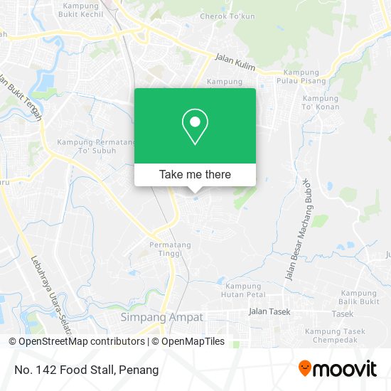 No. 142 Food Stall map